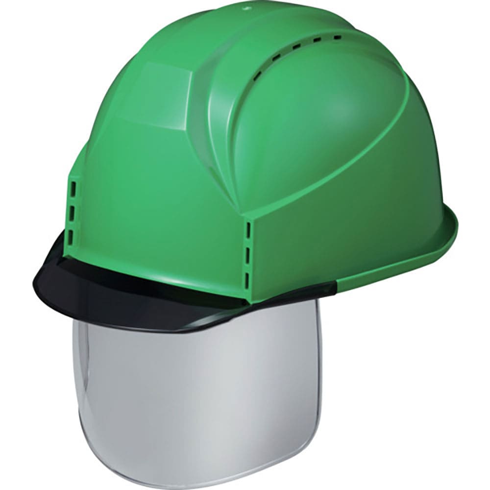 スミハット　ＫＫＣ３Ｓ型　帽体（ミドリ）・バイザー（グレースモーク）・シールド付き　ＫＫＣ３Ｓ－Ｂ＿