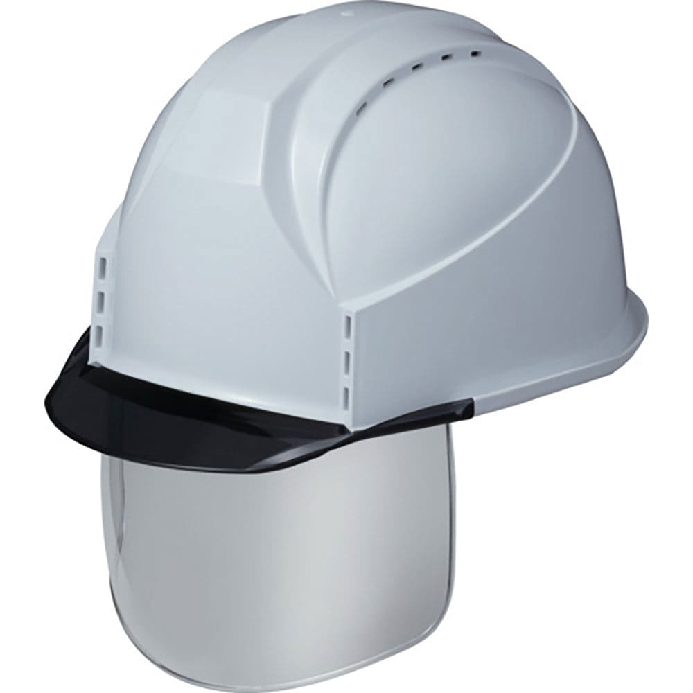 スミハット　ＫＫＣ３Ｓ型　帽体（Ｎクールホワイト）・バイザー（グレースモーク）・シールド付き遮熱タ＿