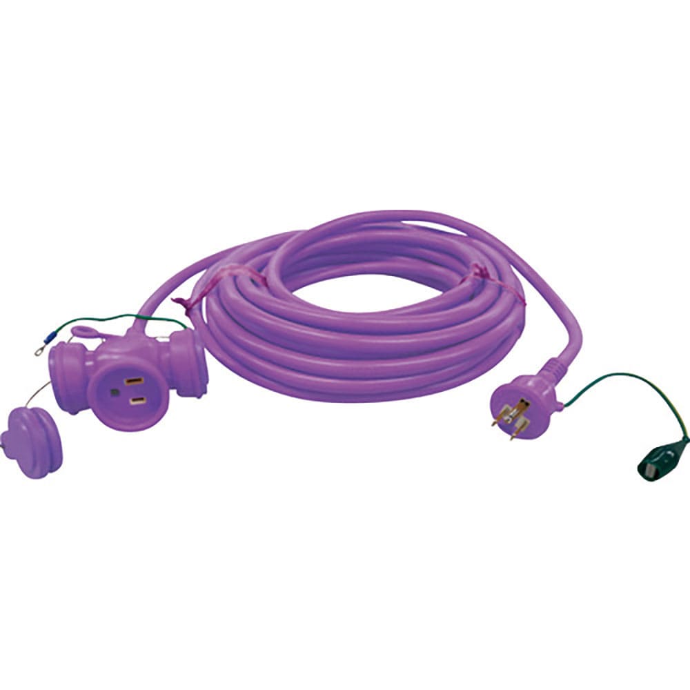 ＪＡＰＰＹ　３Ｐ防水型延長コード　紫　ＫＭ０３－１０ＪＰＰ＿