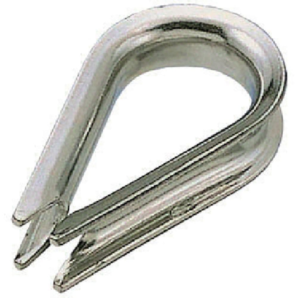 水本　フック　ステンレス　板シンブル　使用ロープ径２．５ｍｍ　ＫＲＮ－２．５＿