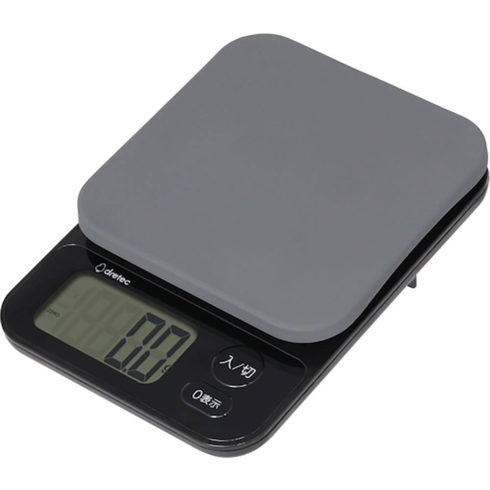 ｄｒｅｔｅｃ　デジタルスケール「ブランジェ」３ｋｇ　ブラック　ＫＳ－８２９ＢＫ＿