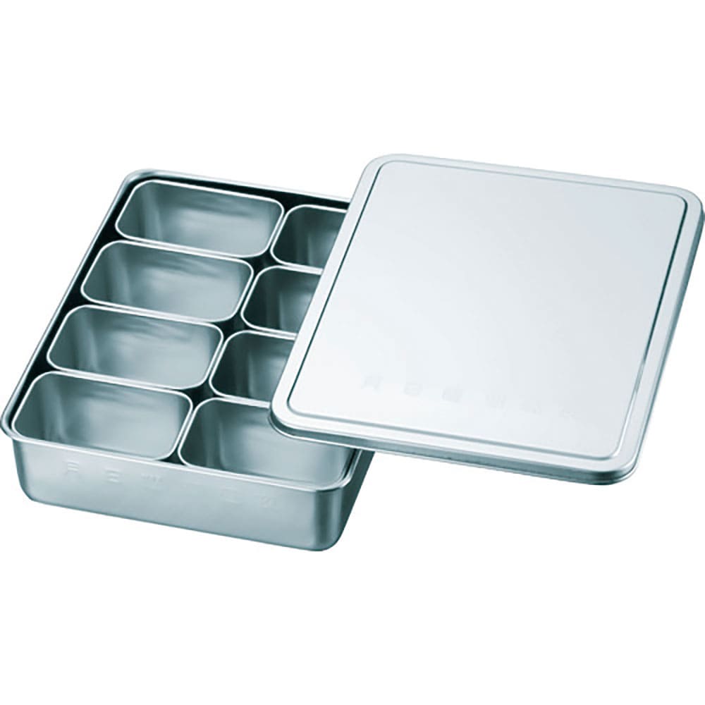 ＳＵＧＩＣＯ　１８－８検食用容器　田型日付入　８個入　２８５×２２１×６３　ＫＳ－９０１＿