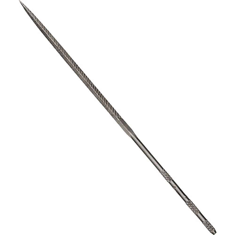 Ｖａｌｌｏｒｂｅ　ニードルヤスリ　三角　１４０ｍｍ　＃４　ＬＡ２４０７－１４０－４＿