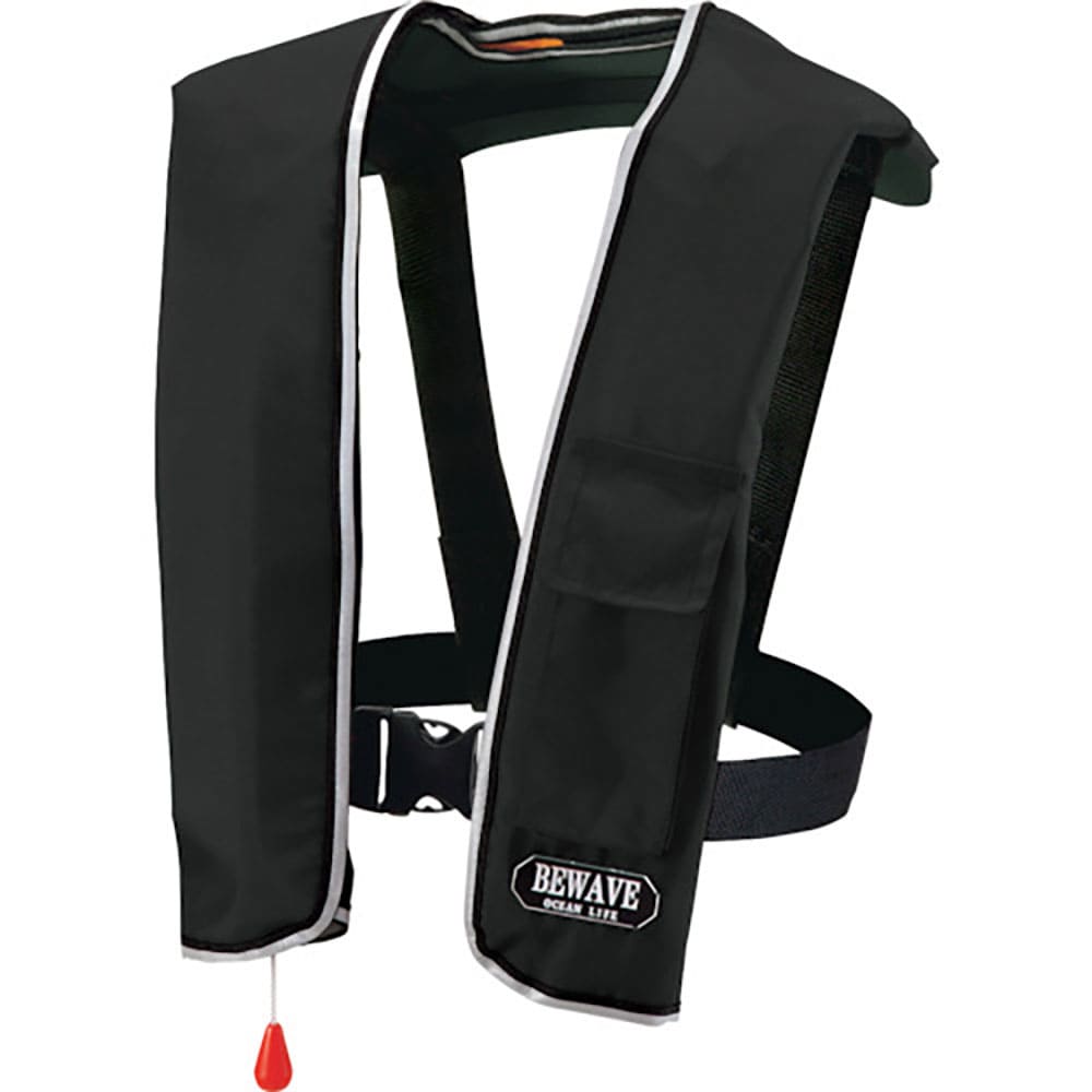 ＯＣＥＡＮＬＩＦＥ　自動膨張式ショルダータイプ　作業用ライフジャケット　ブラック　ＴＹＰＥ　Ａ　Ｌ＿