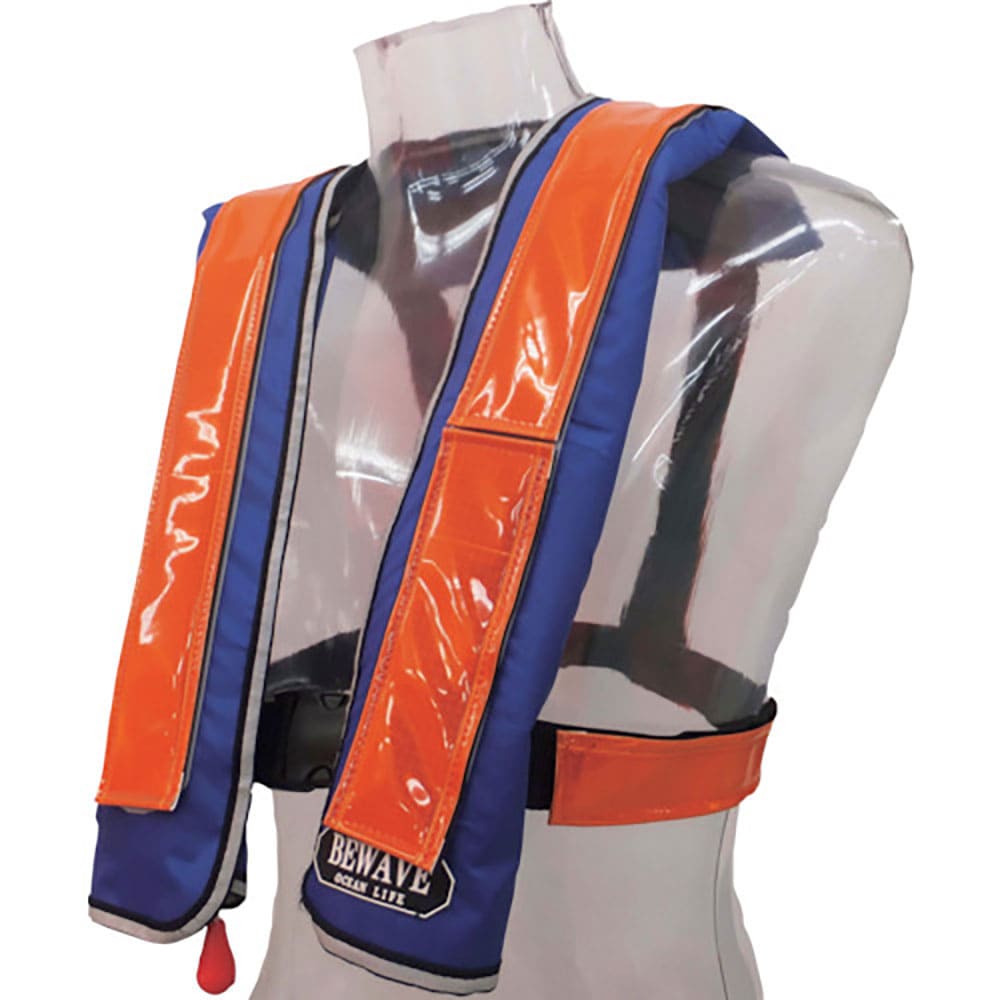 ＯＣＥＡＮＬＩＦＥ　自動膨張式ショルダータイプ　作業用ライフジャケット　反射材オレンジ　ＴＹＰＥ　＿