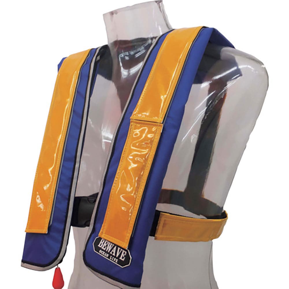 ＯＣＥＡＮＬＩＦＥ　自動膨張式ショルダータイプ　作業用ライフジャケット　反射材イエロー　ＴＹＰＥ　＿