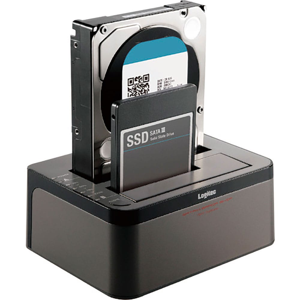 ＥＬＥＣＯＭ　エラースキップ搭載　２ＢＡＹ　Ｄｕｐｌｉｃａｔｏｒ　ＨＤＤ／ＳＳＤスタンド　ＬＧＢ－＿