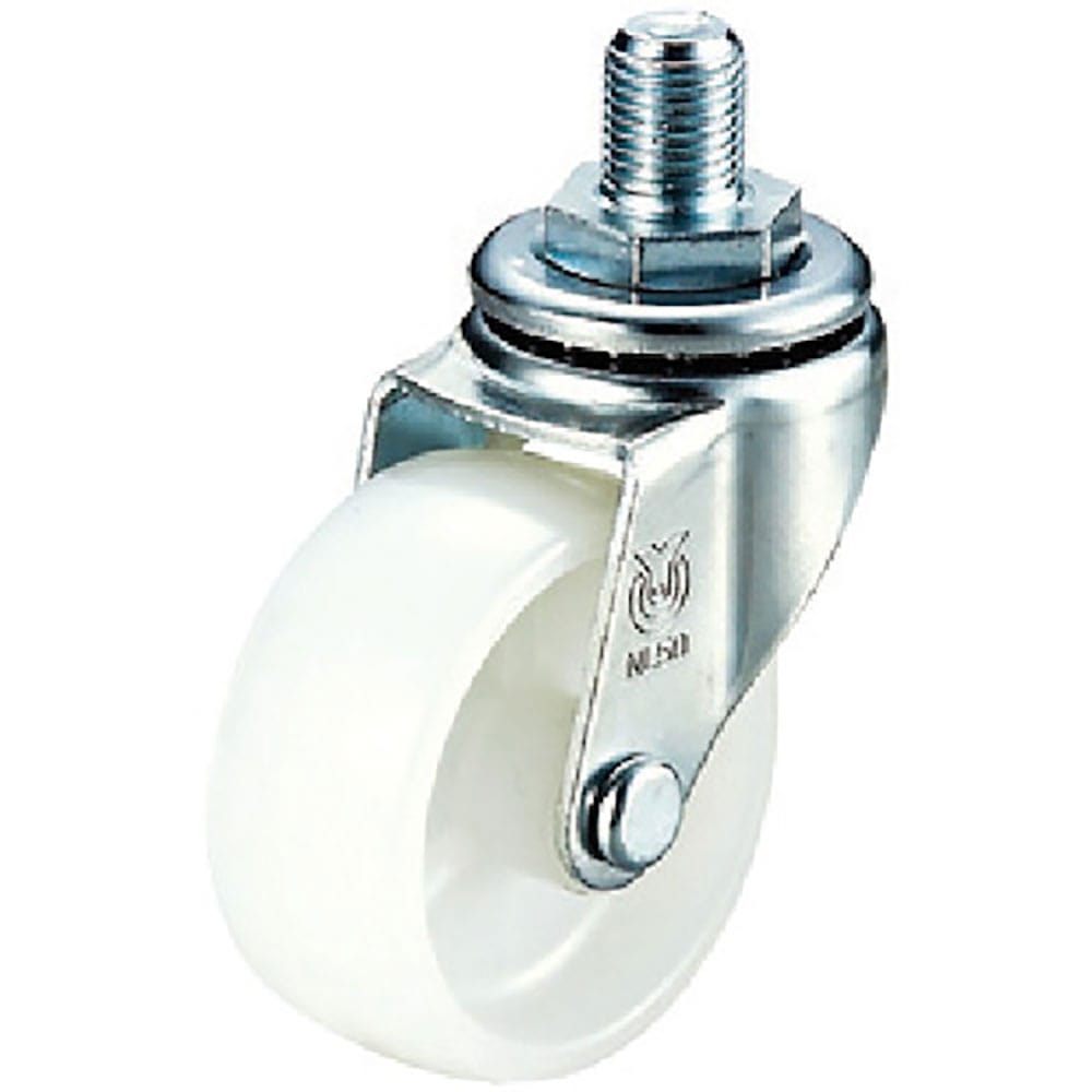 ユーエイ　ねじ込み式　自在　キャスター　ナイロン　車輪径４０ｍｍ　　Ｌタイプ　ＬＴ型　ネジ寸法Ｍ１＿