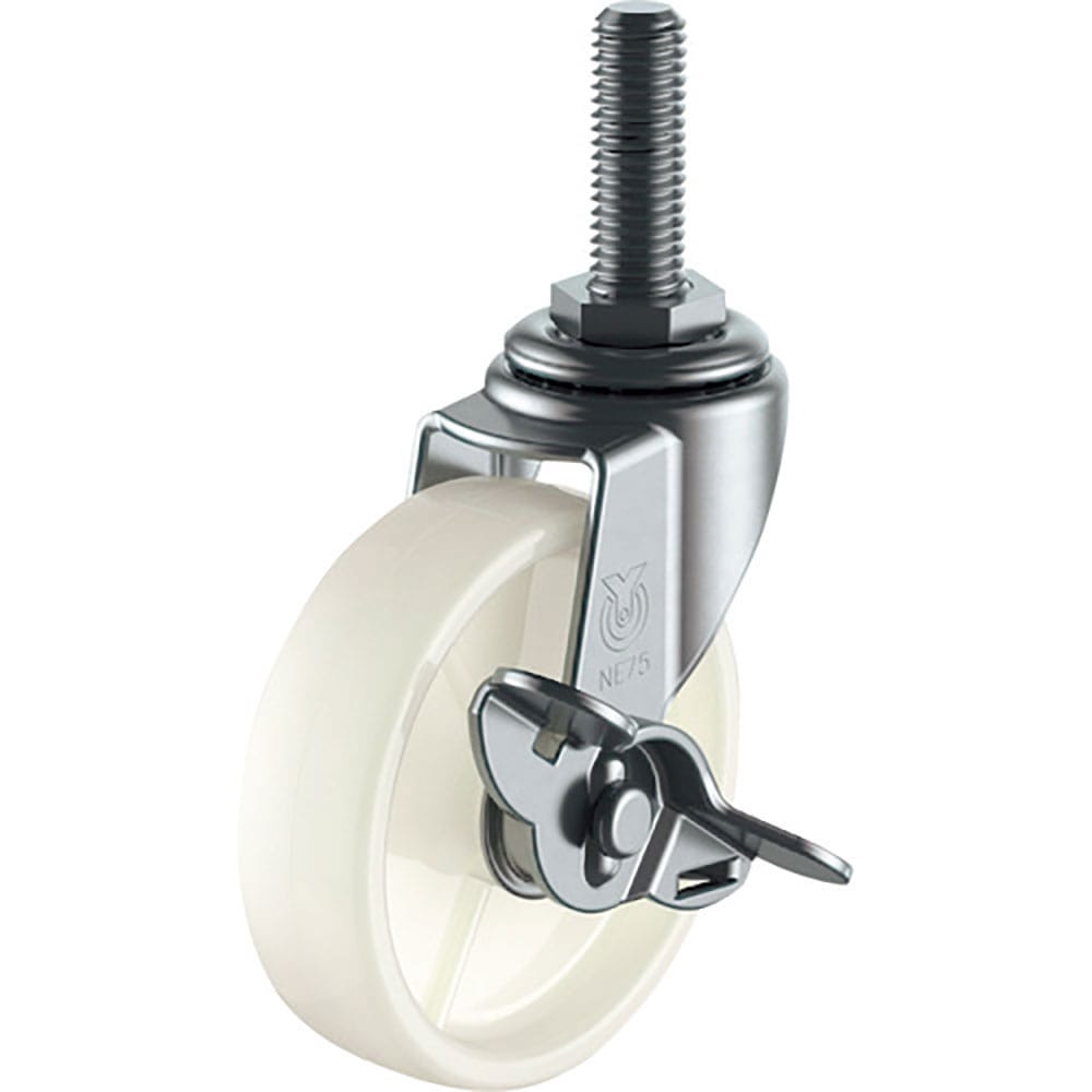 ユーエイ　ねじ込み式　自在　キャスター　ナイロン　車輪径４０ｍｍ　ストッパー付き　Ｌタイプ　ＬＴ－＿