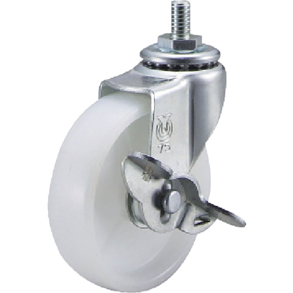 ユーエイ　ねじ込み式　自在　キャスター　ナイロン　車輪径５０ｍｍ　ストッパー付き　Ｌタイプ　ＬＴ－＿