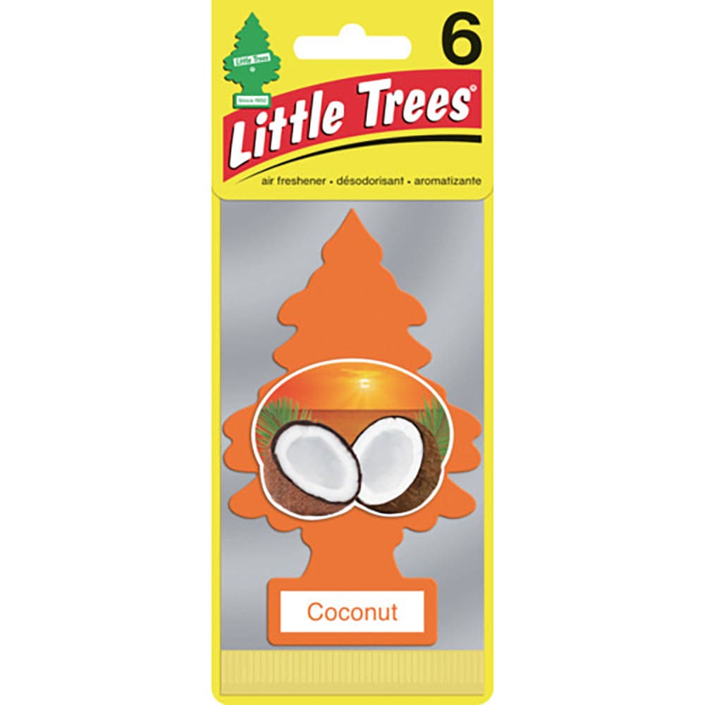 リトルツリーズ　ＬＴ　エアーフレッシュナー　６Ｐ　－　Ｃｏｃｏｎｕｔ（ココナッツ）　ＬＴ６５４＿