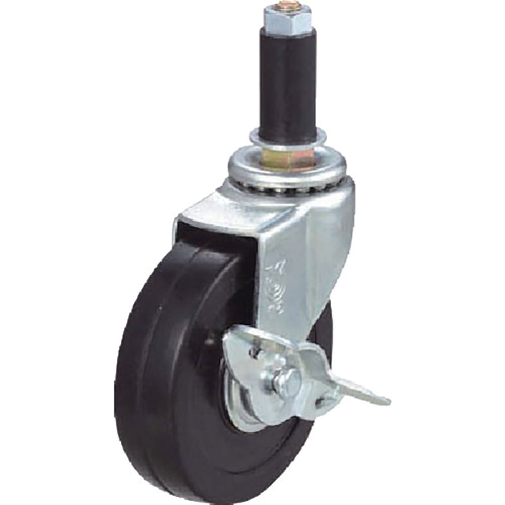 ユーエイ　差し込み式　自在　キャスター　ゴム　車輪径４０ｍｍ　ストッパー付き　Ｌタイプ　ＬＴＦ－Ｓ＿