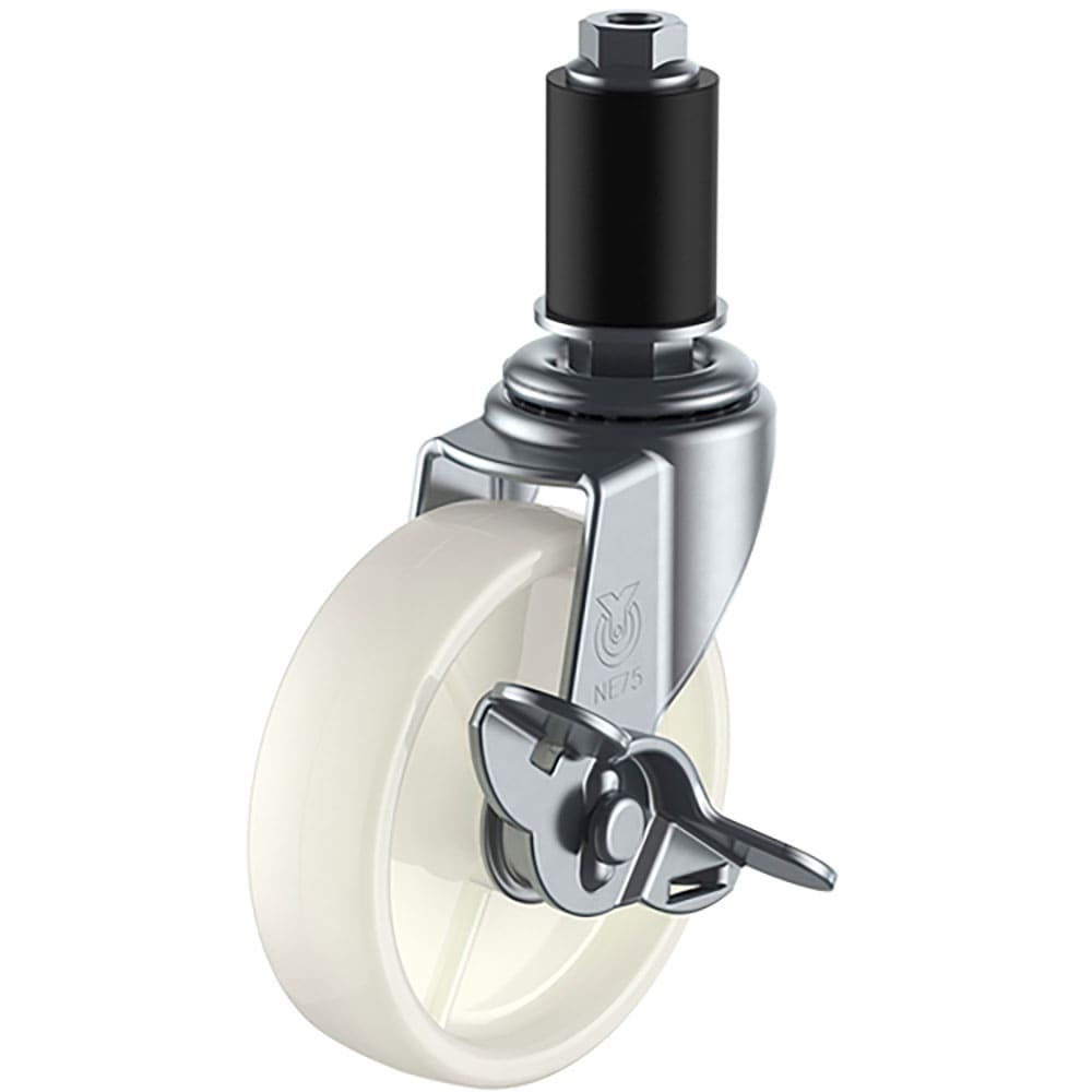 ユーエイ　差し込み式　自在　キャスター　ナイロン　車輪径５０ｍｍ　ストッパー付き　Ｌタイプ　ＬＴＦ＿