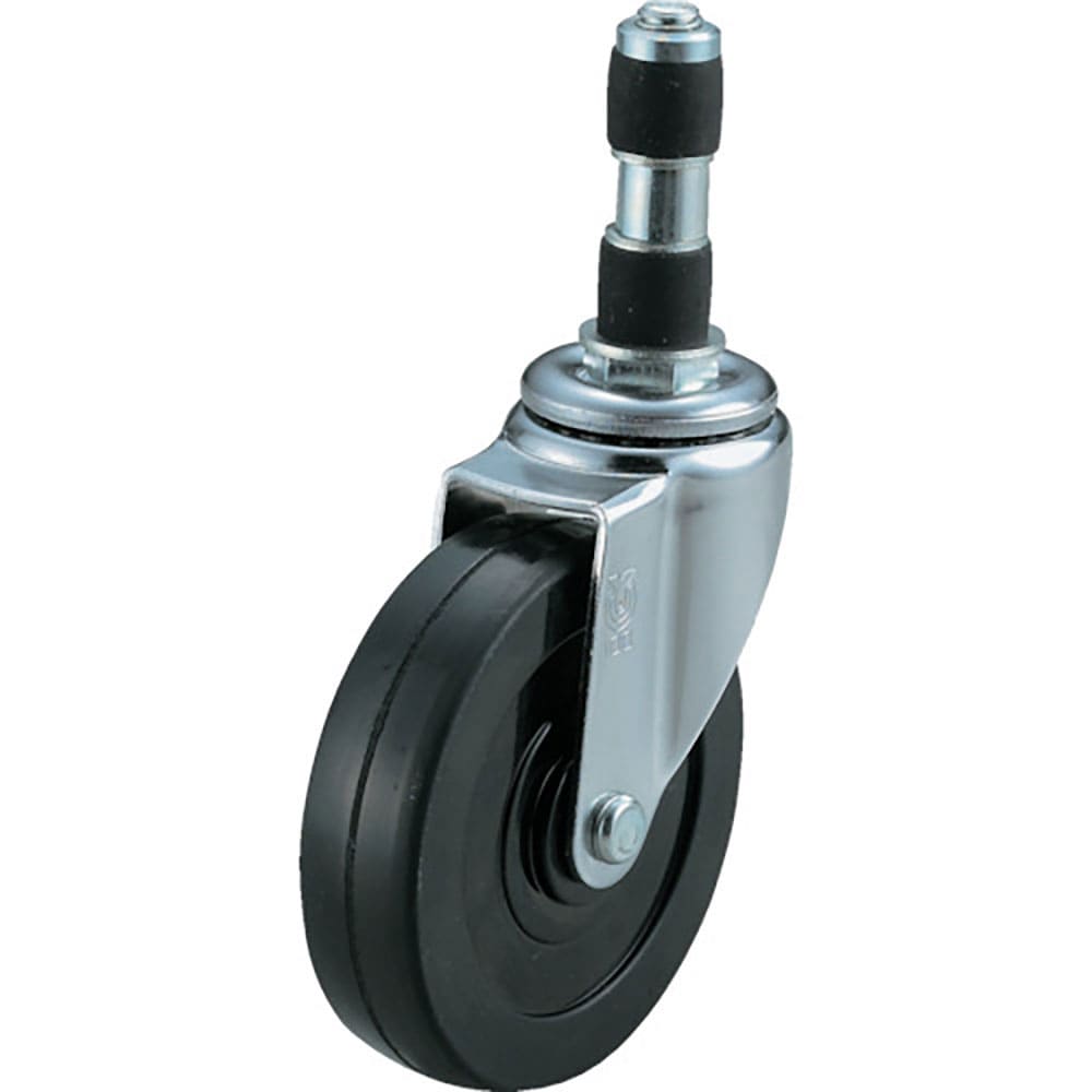 ユーエイ　差し込み式　自在　キャスター　ゴム　車輪径５０ｍｍ　　Ｌタイプ　ＬＴＦ型　パイプ径２２　＿