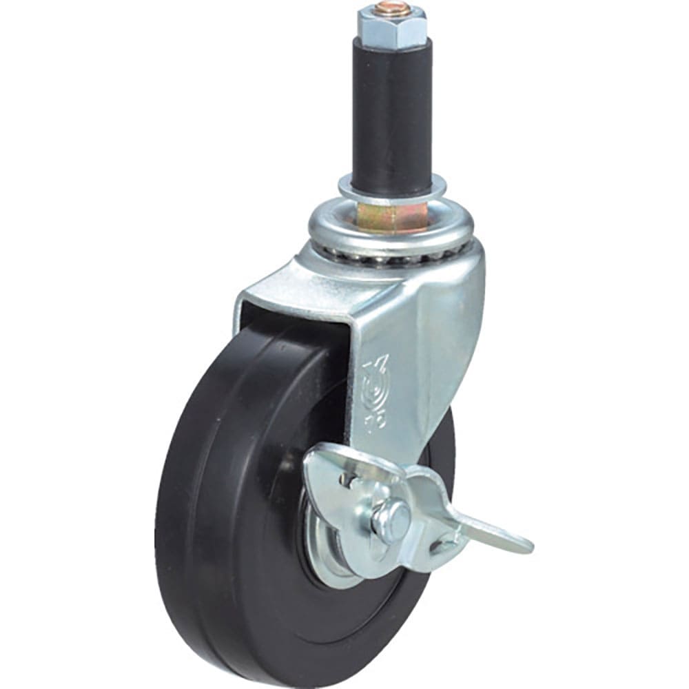 ユーエイ　差し込み式　自在　キャスター　ゴム　車輪径５０ｍｍ　ストッパー付き　Ｌタイプ　ＬＴＦ－Ｓ＿