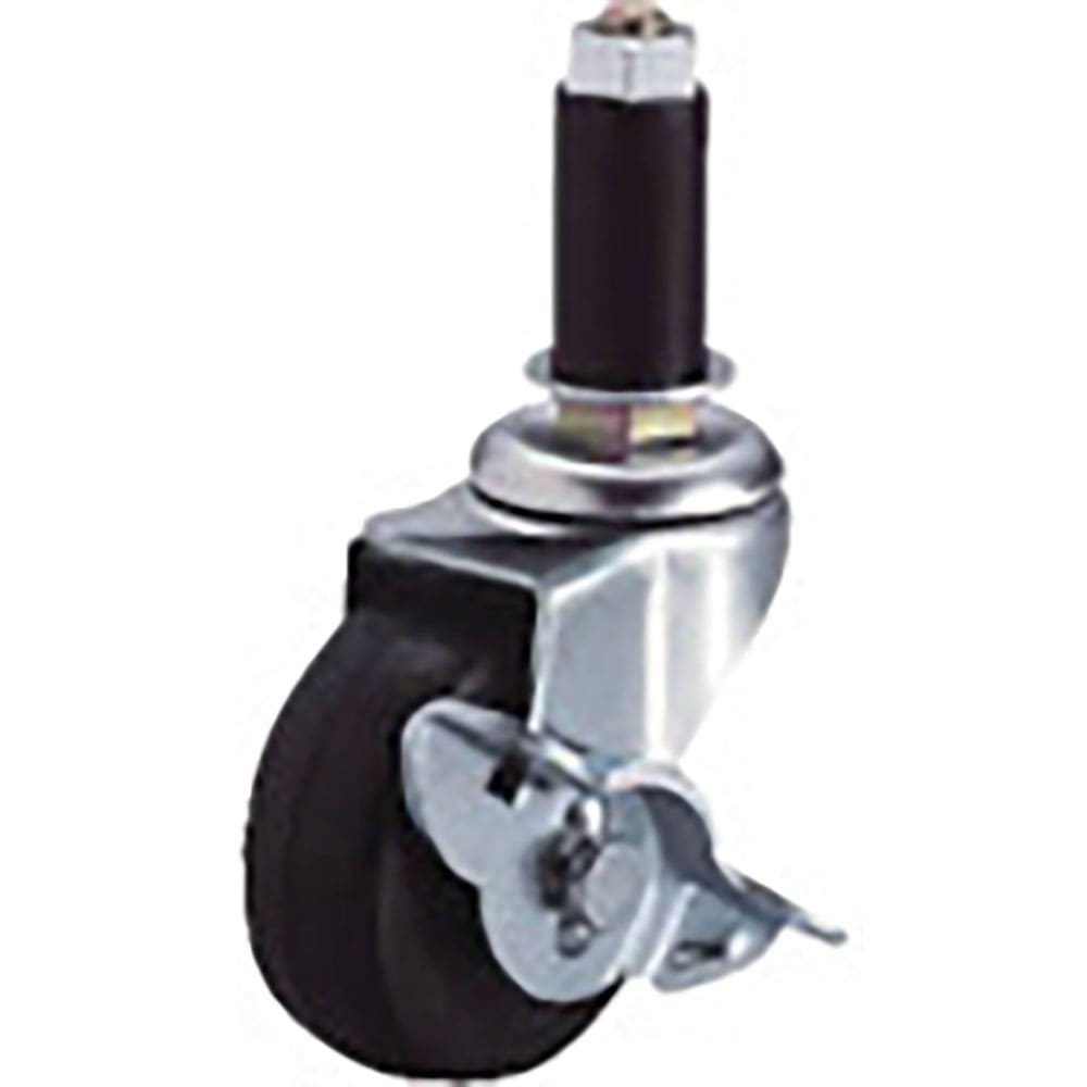 ユーエイ　差し込み式　自在　キャスター　ゴム　車輪径６５ｍｍ　ストッパー付き　Ｌタイプ　ＬＴＦ－Ｓ＿