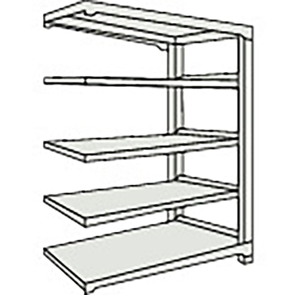 ＴＲＵＳＣＯ　スチールラック　Ｍ２型軽中量棚　１４６０Ｘ４５０ＸＨ１５００　５段　連結　ネオグレー＿