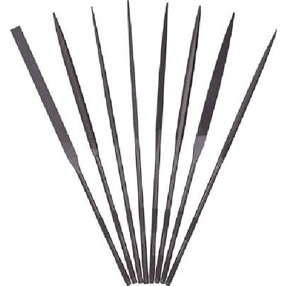 ツボサン　精密ヤスリ　８本組　丸　＃３（＃６より荒い）　ＭＡ００８５３Ｔ＿