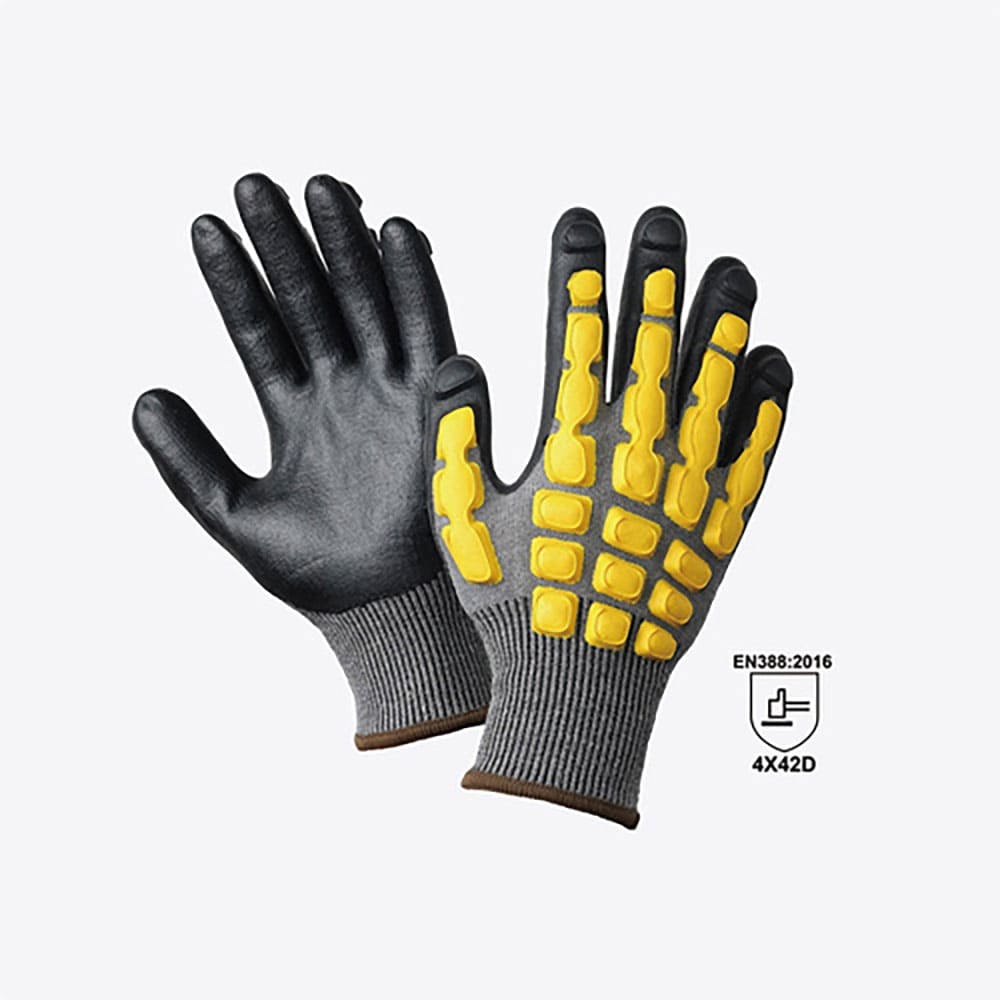 ＭＡＲＵＧＯ　耐切創甲ガード手袋　まもるくんＣＲ＃９９０　Ｍ　ＭＡＭＯＲＵ９９０－ＢＫ／ＹＥ－Ｍ＿