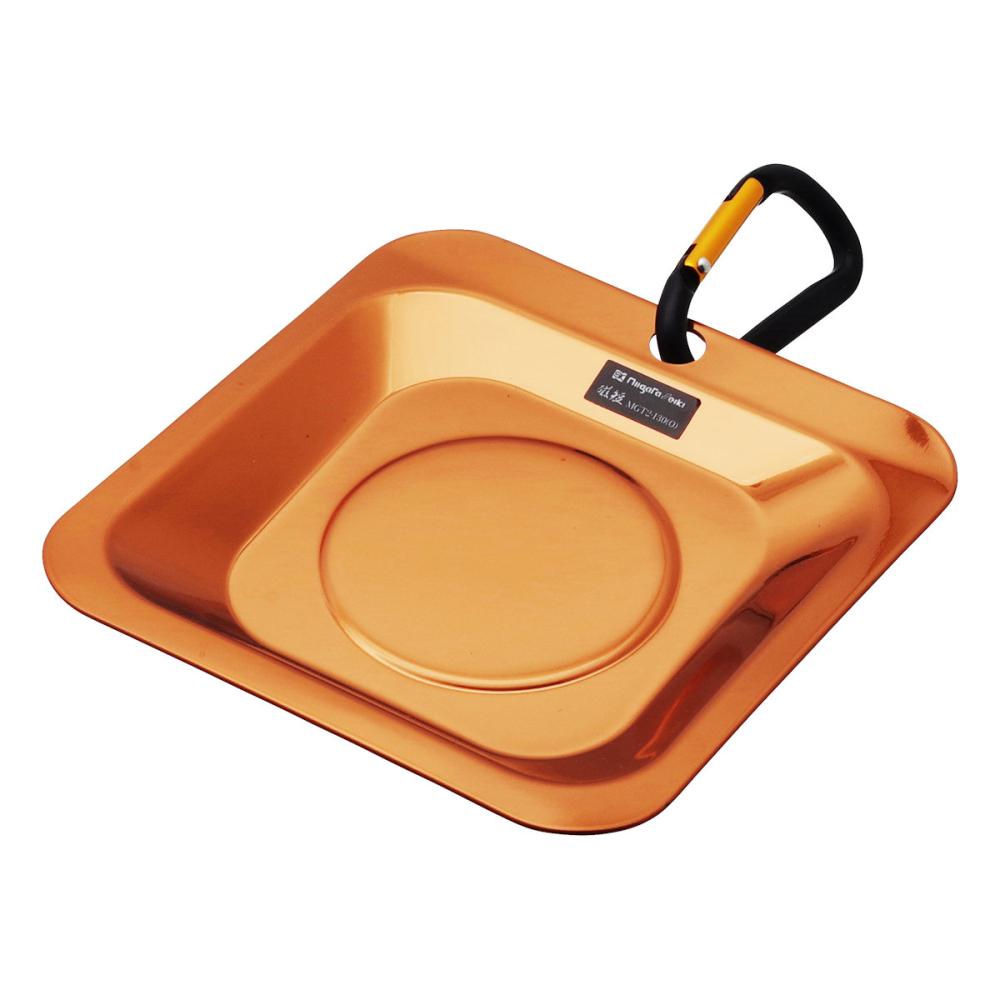 新潟精機　ＳＫ　マグ皿　磁短　弐　ミニ　彩　オレンジ　ＭＧＴ２－１３０（Ｏ）