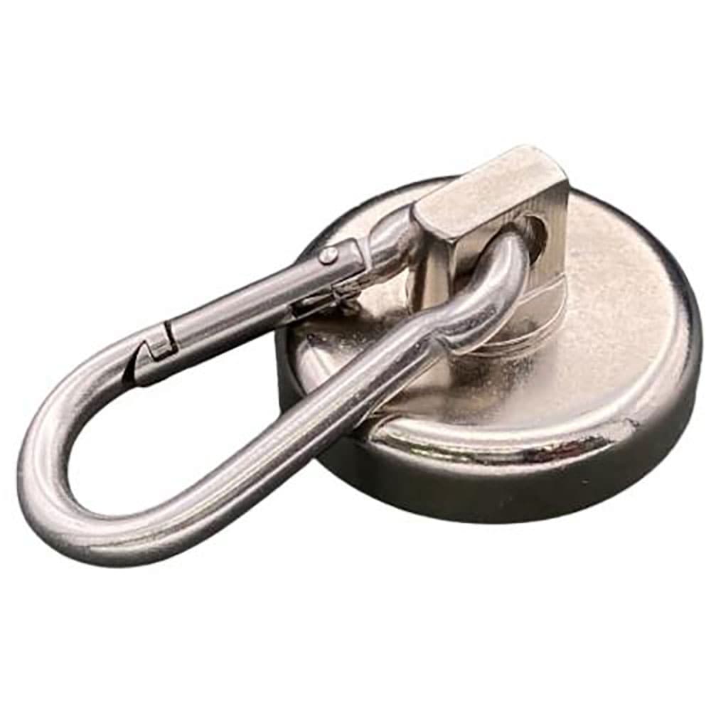 ラクテム　強力マグネット　カラビナフック型　Φ３２　ゴム付　ＭＨＭＫ３２＿