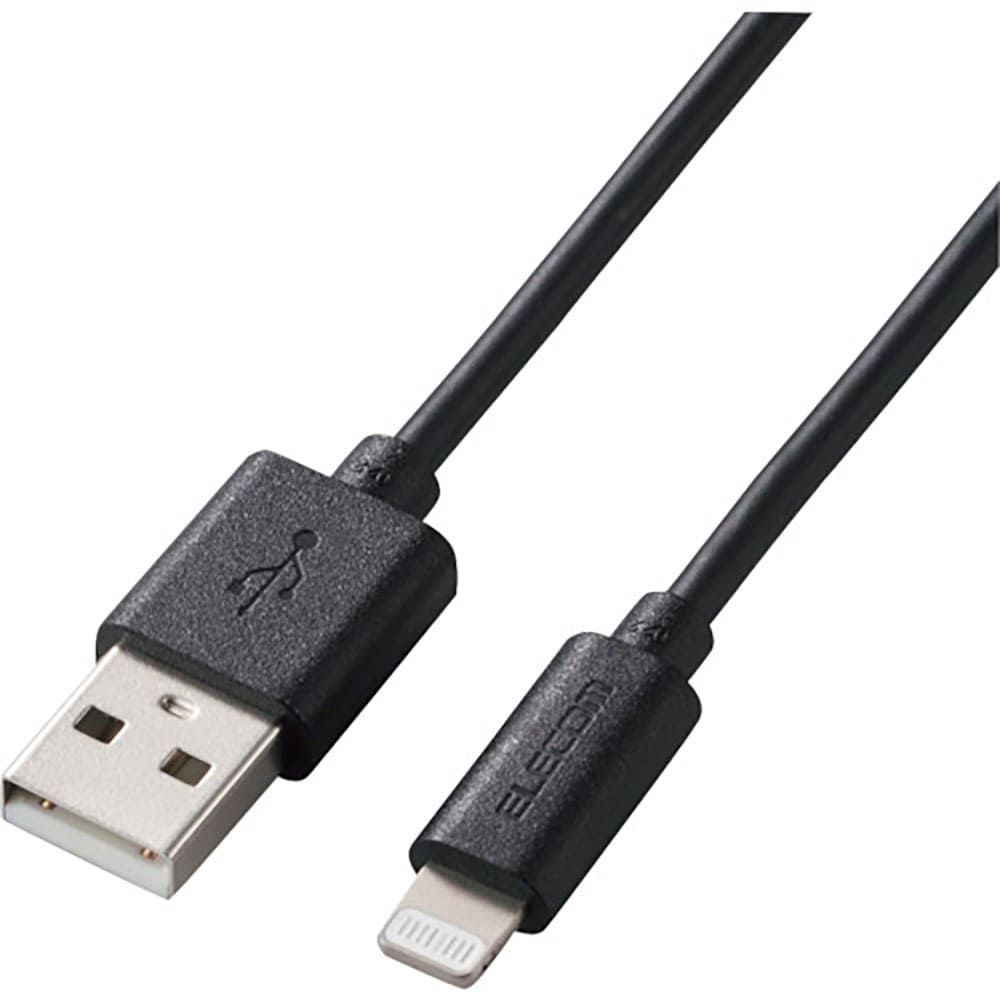 ＥＬＥＣＯＭ　Ｌｉｇｈｔｎｉｎｇケーブル　スタンダード　１．０ｍ　ブラック　ＭＰＡ－ＵＡＬＯ１０Ｂ＿