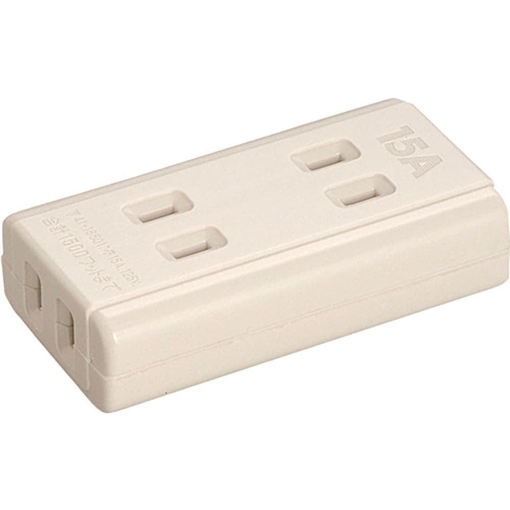 明工　１５Ａテーブルタップ（３コ口）（ホワイト）　ＭＲ２９５７Ｗ３＿