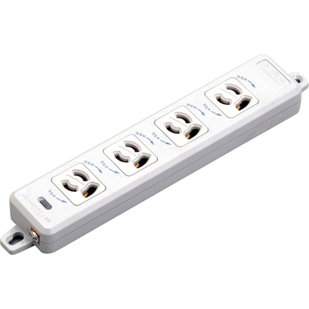 明工　ＯＡ用抜け止め接地タップ４コ口１ｍ　ＭＲ７９０４ＴＪ１＿