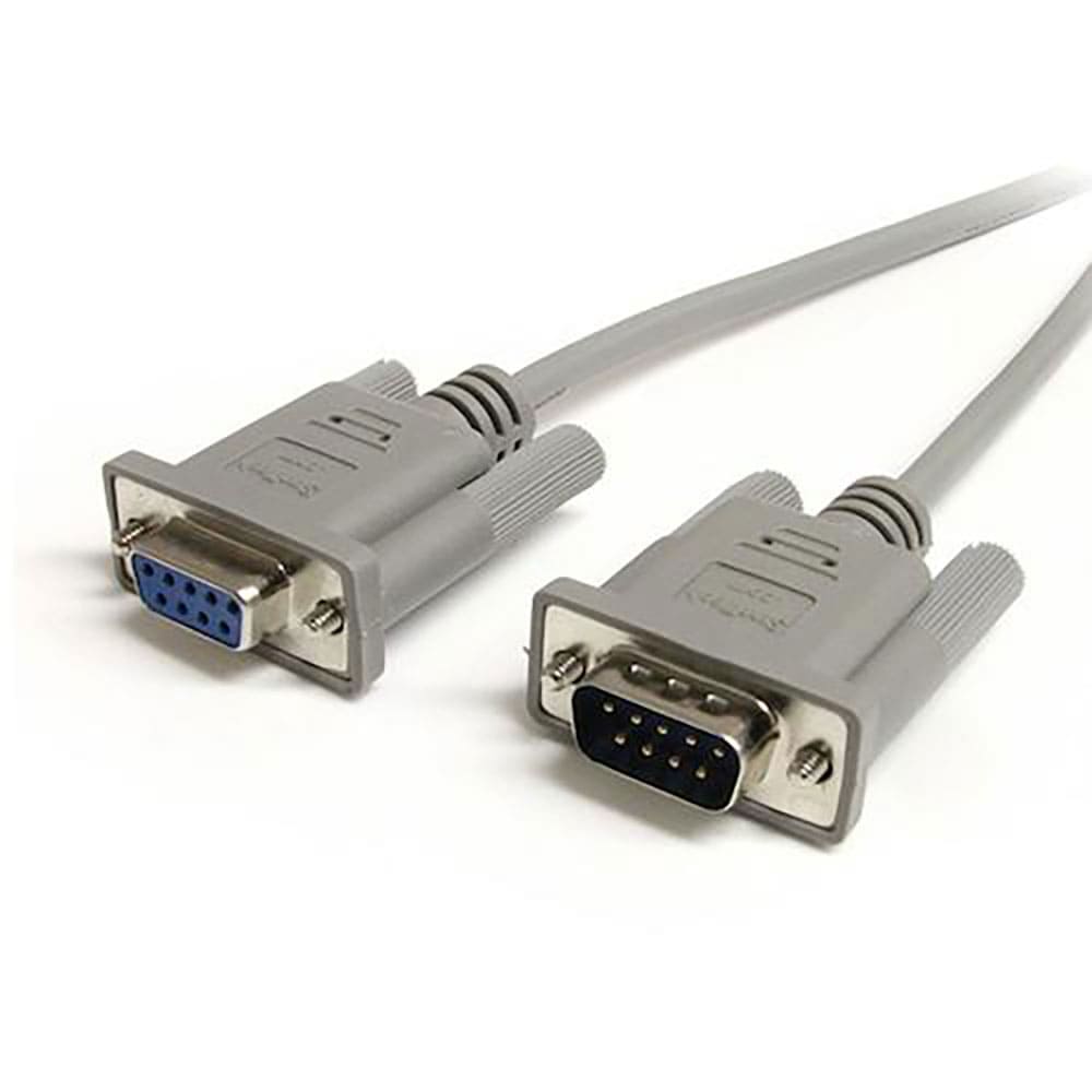 ＳｔａｒＴｅｃｈ　シリアルケーブル／ＲＳ２３２Ｃストレート延長／７．６ｍ／オス・メス／グレー　ＭＸ＿