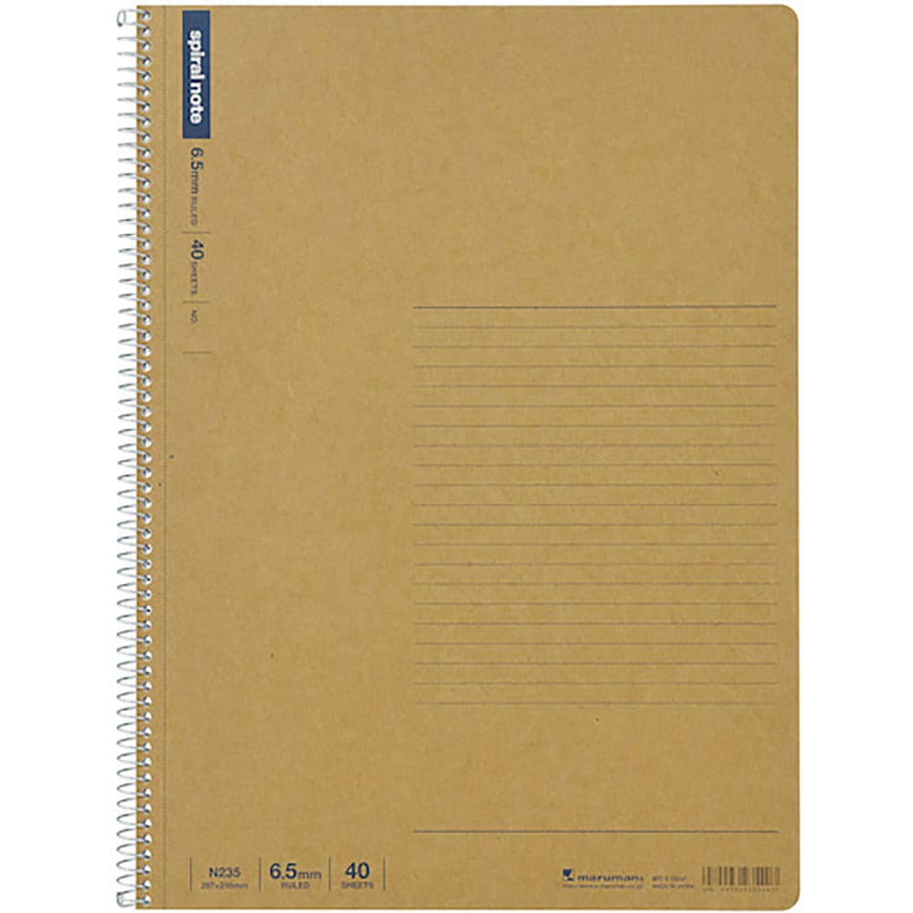 ｍａｒｕｍａｎ　Ａ４　スパイラルノート　横罫４０枚　Ｎ２３５＿