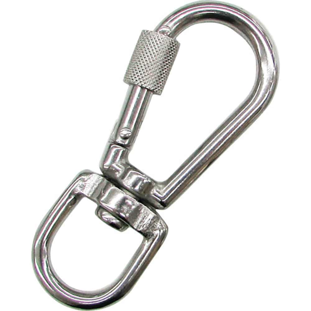 水本　ステンレス　環付スナップフック　ＮＢＬ型（スイベルタイプ）　線径６ｍｍ　ＮＢＬ－６＿