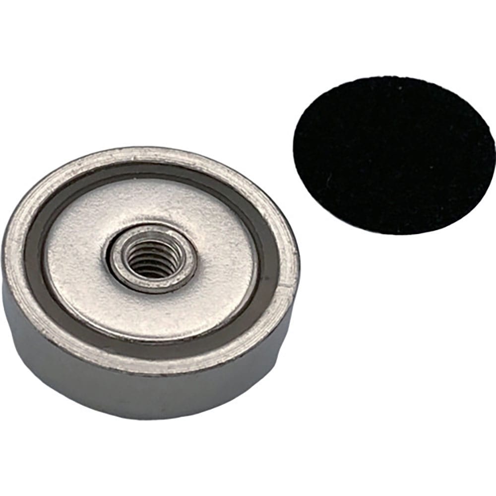 ラクテム　ネオジキャップ磁石　丸型めねじ貫通　Φ２５－８　滑り止めゴム付　ＮＭＹＦ２５－８＿