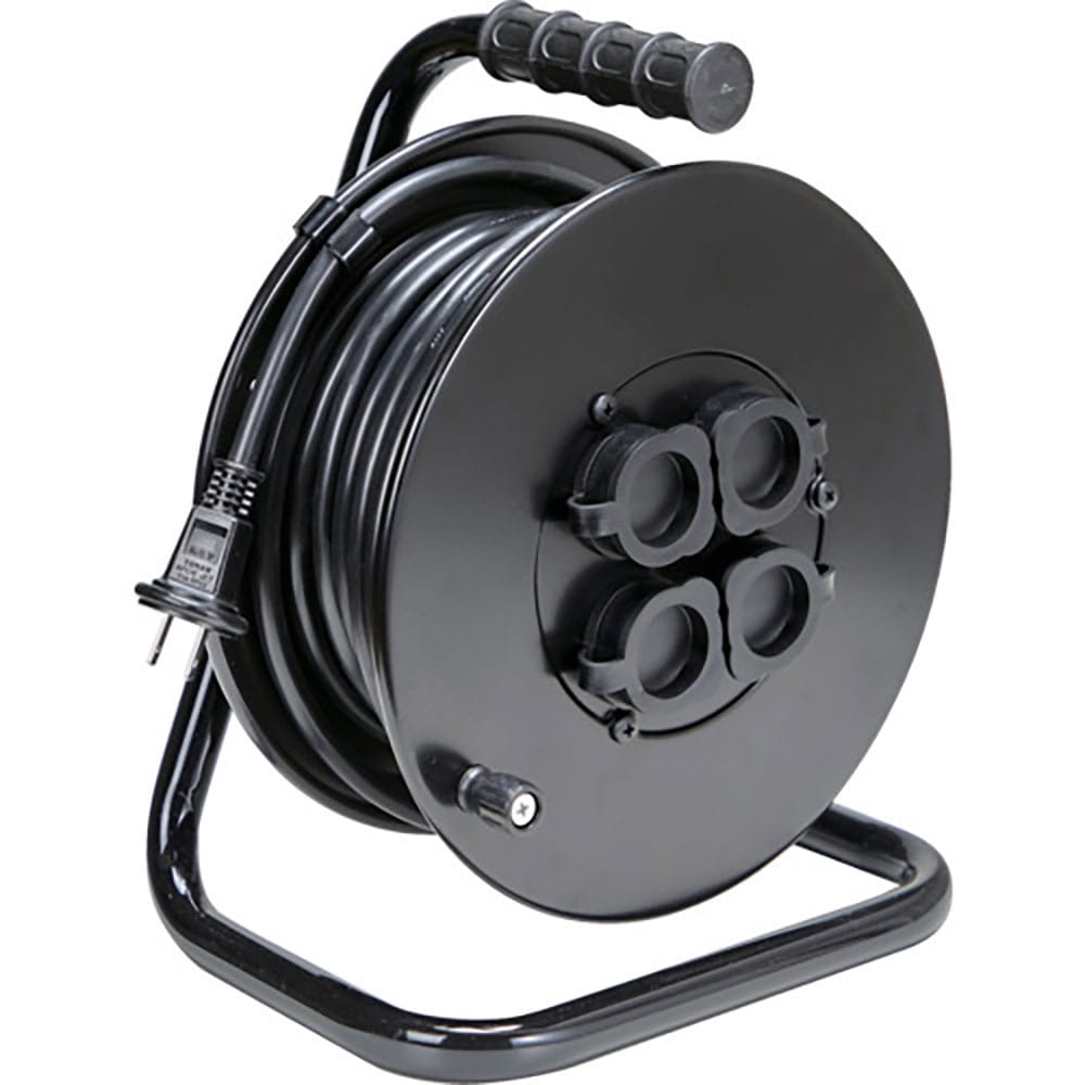 ＴＲＵＳＣＯ　電工ドラム　ジェネラルリール１５ｍ　屋外用　ＯＤＬ－１５ＭＢＫ＿