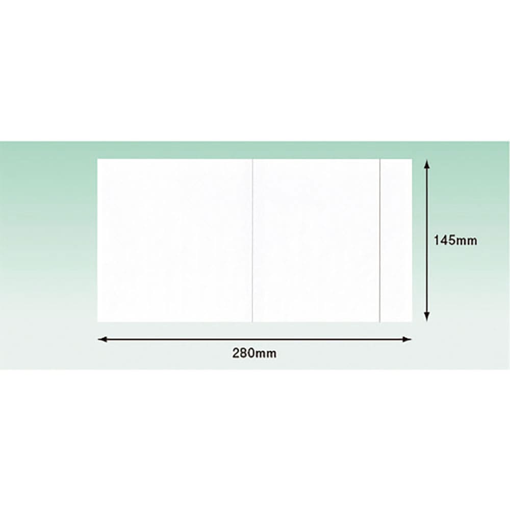 パピルス　デリバリーパック　４方溶着タイプ　上ＰＥスリット（長３封筒サイズ用）１４５×２８０　１０＿