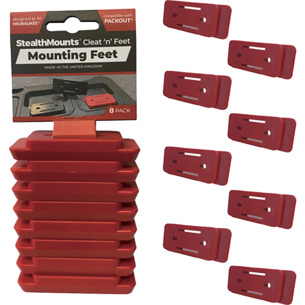 ステルスマウント　クレートンフィートマウンティングフィート（８個入り）レッド　ＰＡＣ－Ｆ－０２－８＿