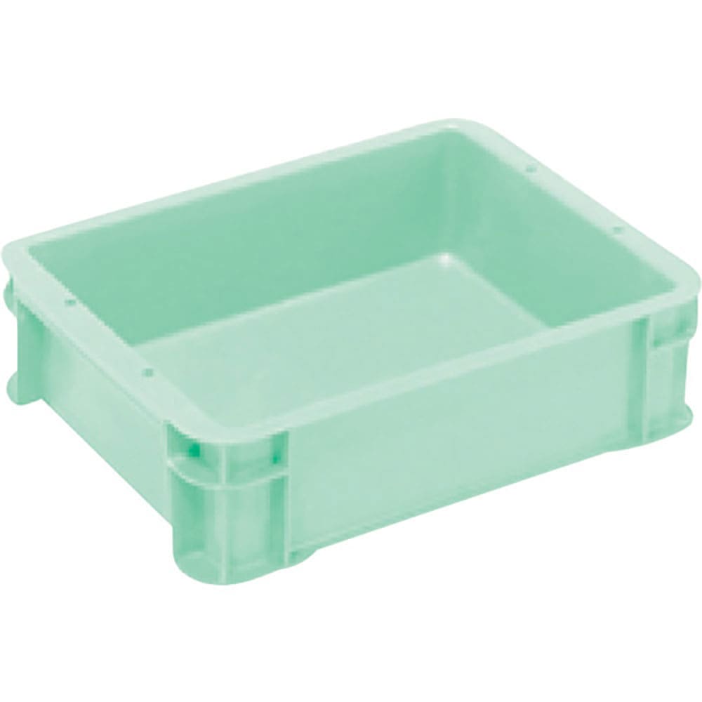 ヒシ　Ｓ型コンテナ　パステルグリーン　有効内寸３１２×２３７×８３ｍｍ　ＰＡＳ－６－ＧＮ＿