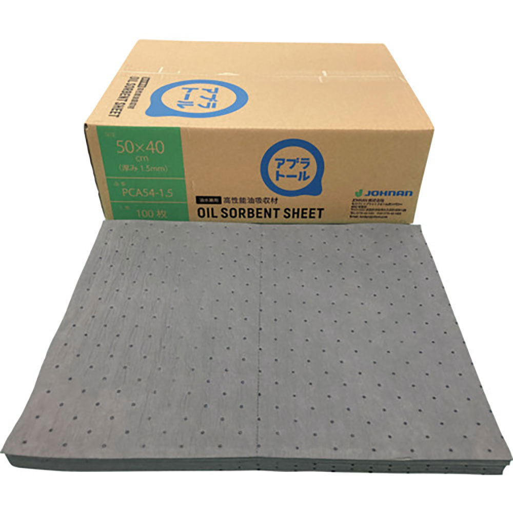 ＪＯＨＮＡＮ　油吸収材　アブラトール　シート　５０×４０×０．１５ｃｍ　１００枚入（油水兼用）　Ｐ＿