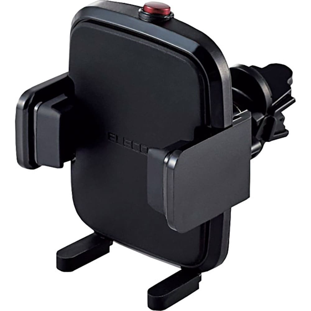 ＥＬＥＣＯＭ　車載アクセサリー　スマホスタンド　ワンタッチホルダー　エアコンルーバー取付タイプ　ブ＿