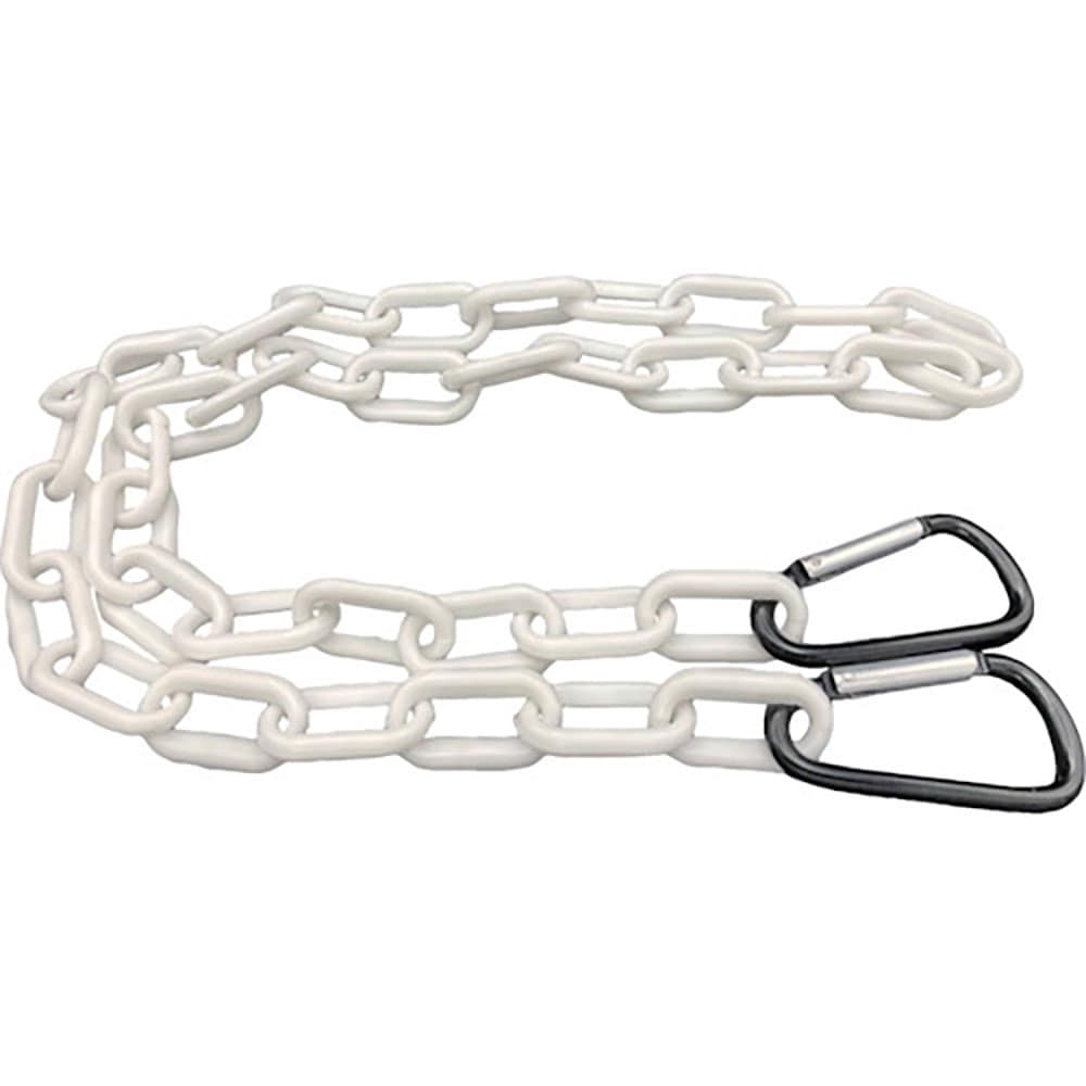 ラクテム　プラチェーン　カット品　カラビナフック付　白　Ｌ２０００　ＰＣＨＷ－２０００＿