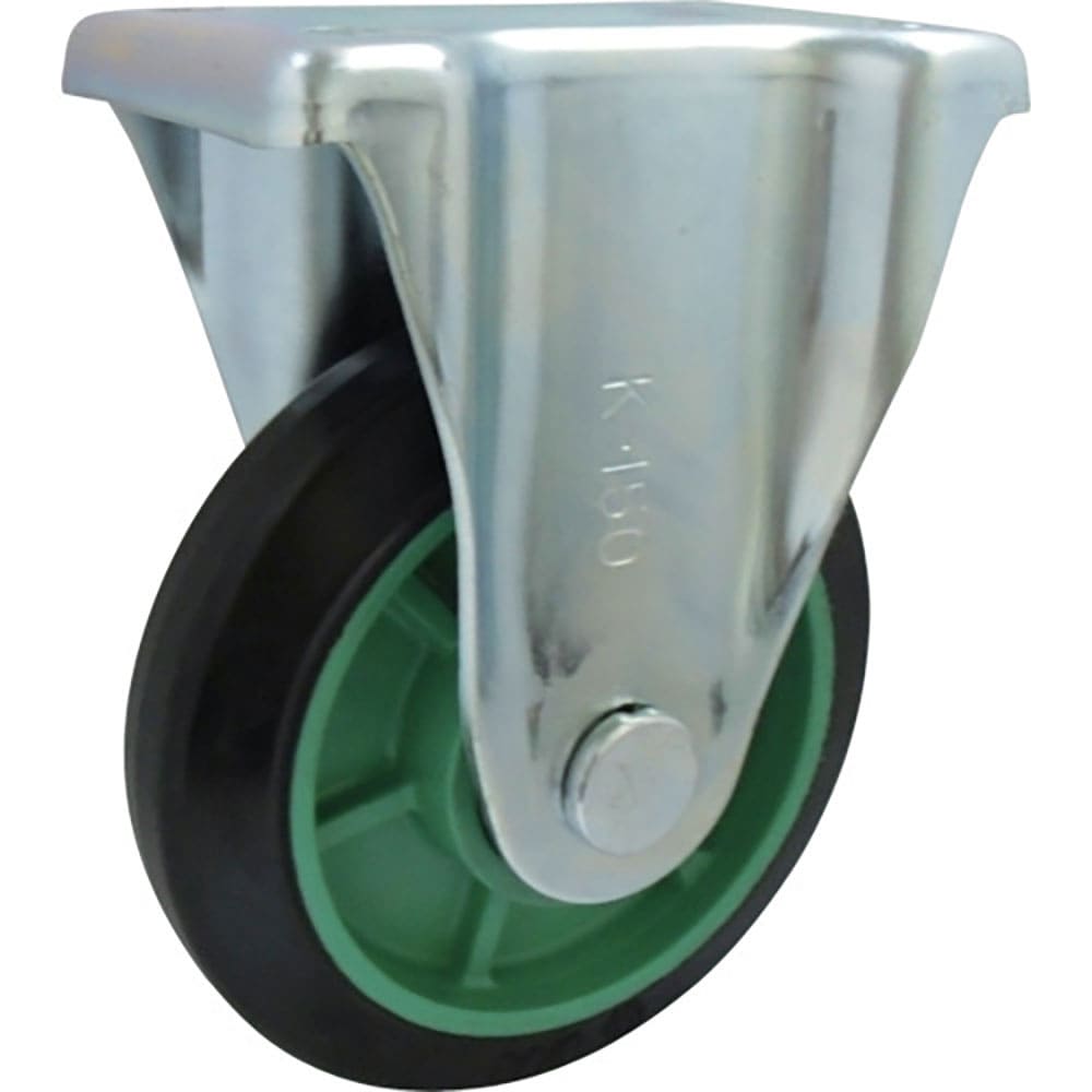 ヨドノ　樹脂製ゴム車輪（ベアリング入）固定金具付　７５　ＰＮＫ７５＿