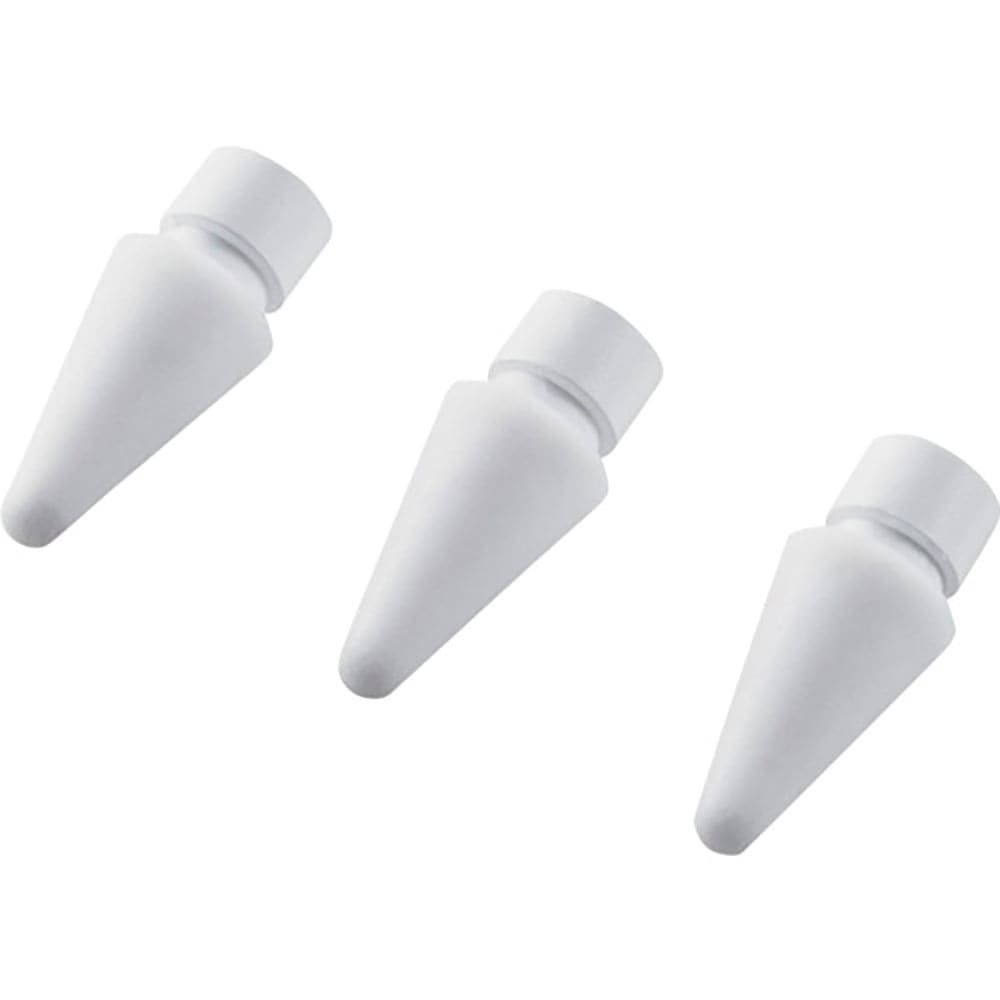 ＥＬＥＣＯＭ　Ａｐｐｌｅ　Ｐｅｎｃｉｌ専用交換ペン先　第１・第２世代両対応　３個入り　ホワイト　Ｐ＿