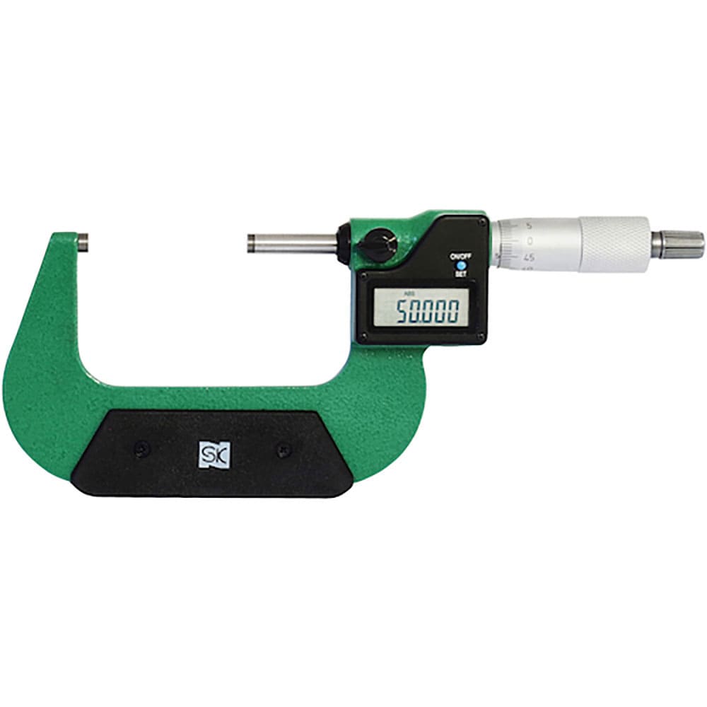 ＳＫ　デジタル外側マイクロメータ　ＱＥＭ１３３－７５　測定範囲５０～７５ｍｍ　ＱＥＭ１３３－７５＿