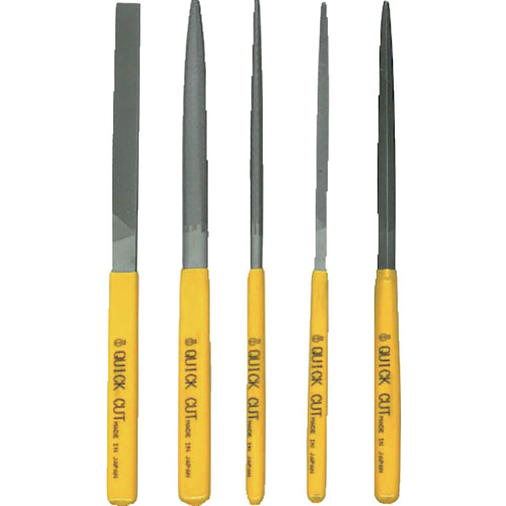 ツボサン　クイックカットヤスリ　５本組　セット　中目　ＱＳＴ００５２＿