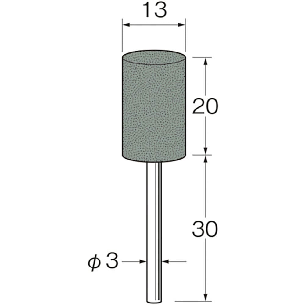 リューター　軸付ラビン砥石（一般用）Ｒ４３５２粒度（＃）：１２０　Ｒ４３５２＿