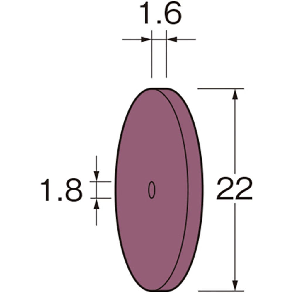 リューター　ホイール型シリコンゴム砥石　Ｒ５１１２＿