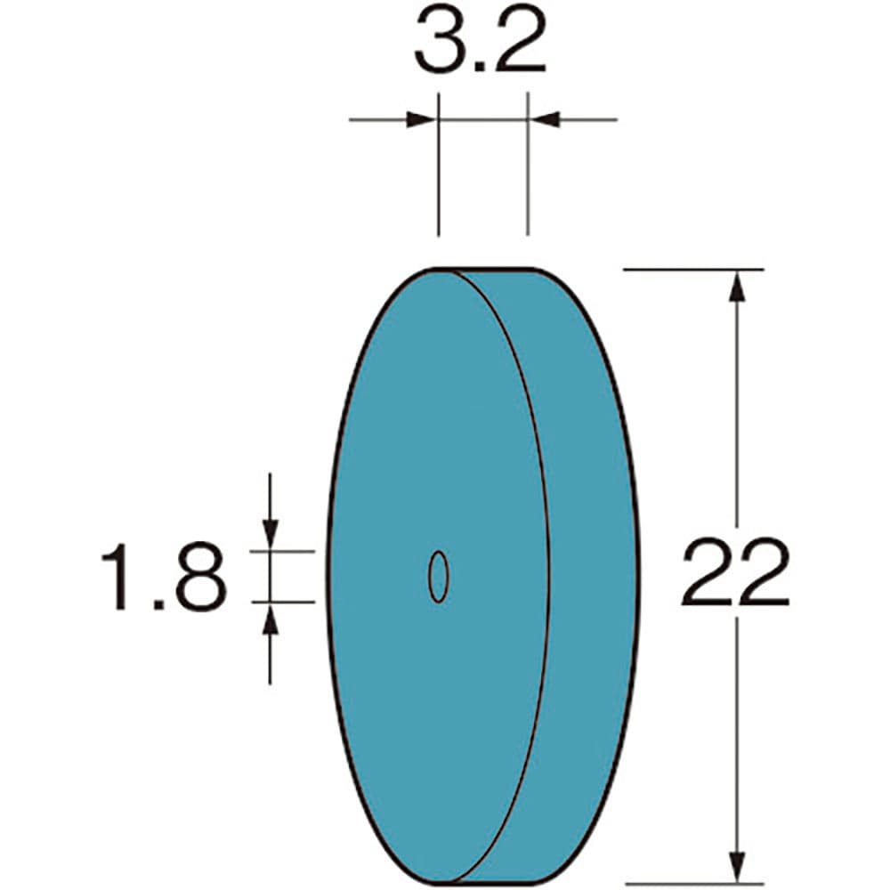 リューター　ホイール型シリコンゴム砥石　Ｒ５２２３＿