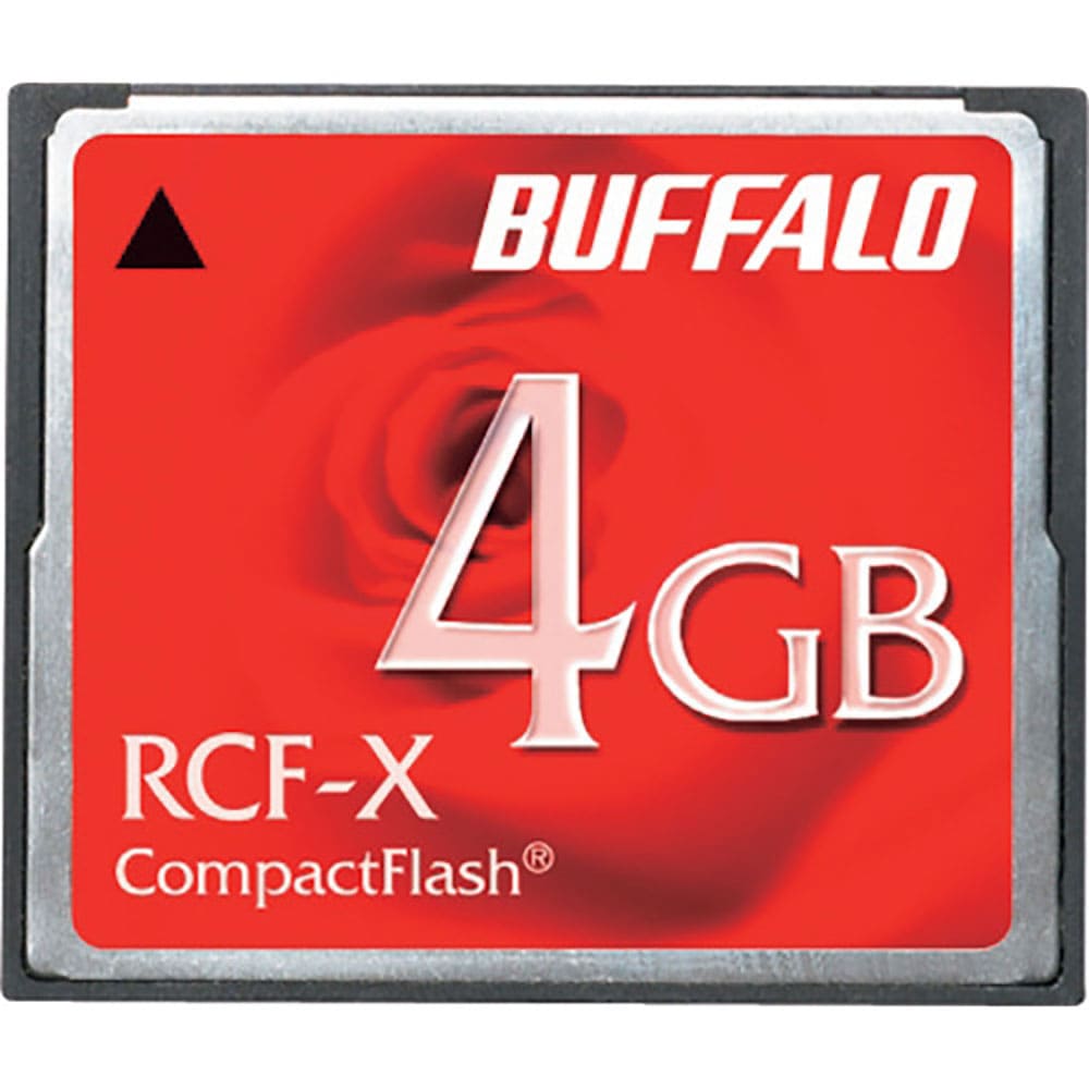 ＢＵＦＦＡＬＯ　コンパクトフラッシュ　ハイコストパフォーマンスモデル　４ＧＢ　ＲＣＦ－Ｘ４Ｇ＿