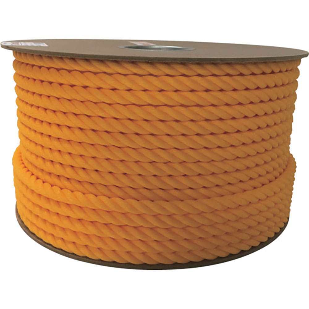 ユタカメイク　ロープ　ＰＥカラーロープドラム巻　１２φ×１ｍ　イエロー　ＲＥ－６０＿