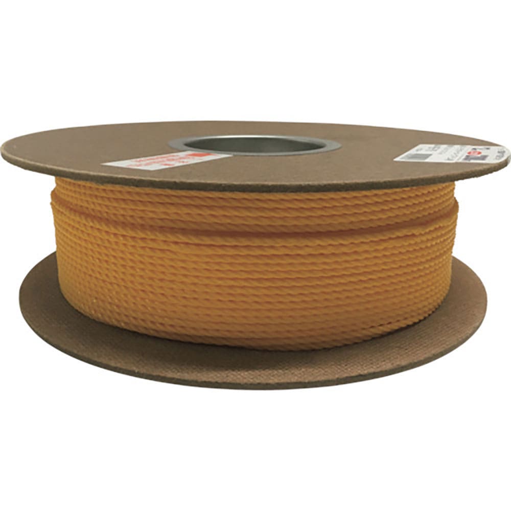 ユタカメイク　ロープ　ＰＥカラーロープドラム巻　３φ×１ｍ　イエロー　ＲＥ－７０＿