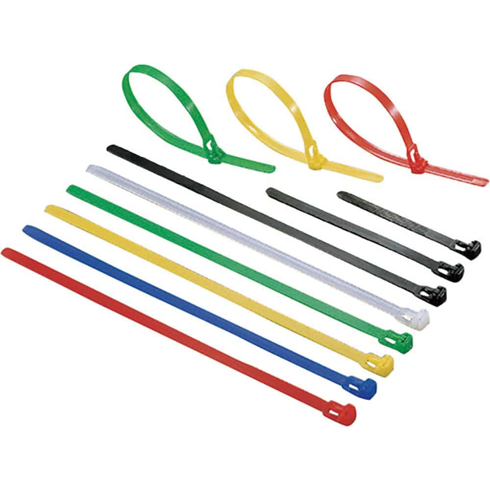 ＴＹＴＯＮ　リピートタイ　幅７．４Ｘ長さ２５０ｍｍ　１００本入　屋内用　赤　ＲＦ２５０－ＲＥＤ＿